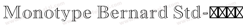 Monotype Bernard Std字体转换